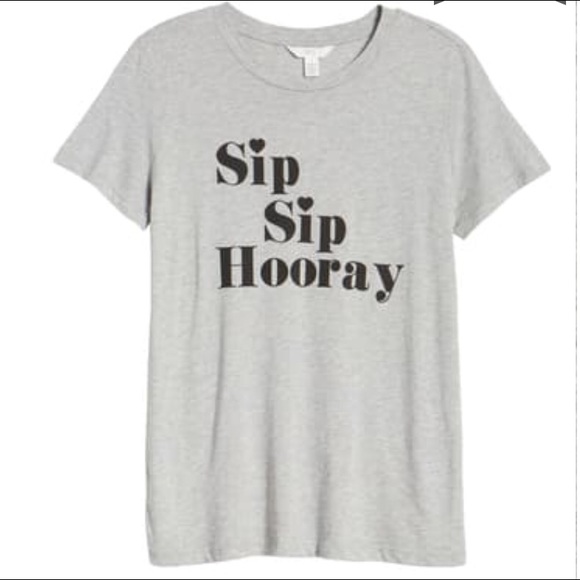 🍹SALE🍹 1901 Sip Sip 🥂 Hooray Graphic Tee - Picture 2 of 2